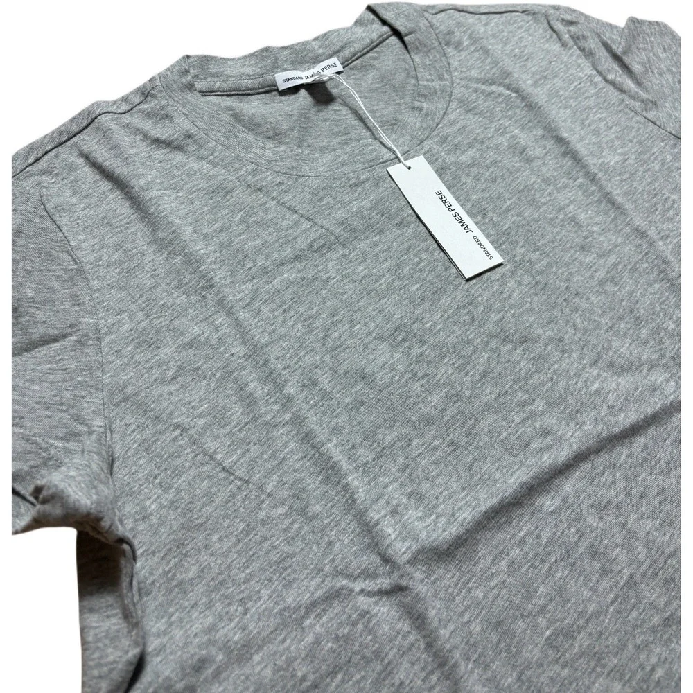 James Perse Women's Size 3 Standard Gray Short Sleeve T Shirt Made In USA NWT - Picture 3 of 7